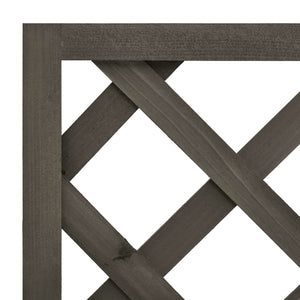 Galleria Design Garden Trellis Planter Grey 50x25x90 cm Solid Firwood