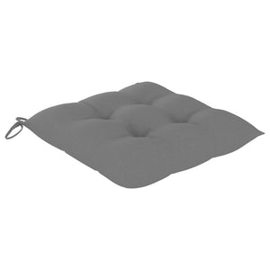 Galleria Design Chair Cushions 2 pcs Grey 40x40x7 cm Oxford Fabric