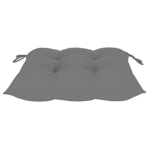 Galleria Design Chair Cushions 2 pcs Grey 40x40x7 cm Oxford Fabric