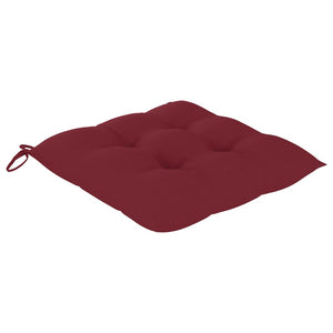 Galleria Design Chair Cushions 2 pcs Wine Red 40x40x7 cm Oxford Fabric