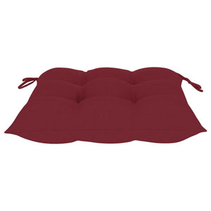 Galleria Design Chair Cushions 2 pcs Wine Red 40x40x7 cm Oxford Fabric