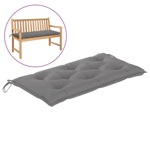 Galleria Design Garden Bench Cushion Grey 100x50x7 cm Oxford Fabric