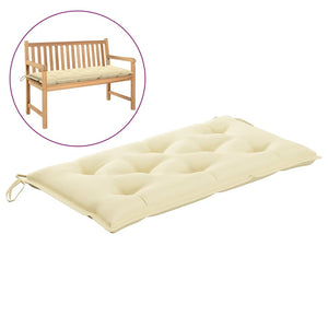 Galleria Design Garden Bench Cushion Cream White 100x50x7 cm Oxford Fabric