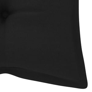 Galleria Design Garden Bench Cushion Black 120x50x7 cm Oxford Fabric