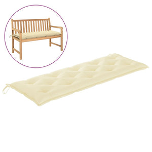 Galleria Design Garden Bench Cushion Cream White 150x50x7 cm Oxford Fabric