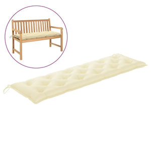 Galleria Design Garden Bench Cushion Cream White 180x50x7 cm Oxford Fabric