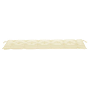 Galleria Design Garden Bench Cushion Cream White 180x50x7 cm Oxford Fabric