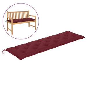 Galleria Design Garden Bench Cushion Wine Red 180x50x7 cm Oxford Fabric