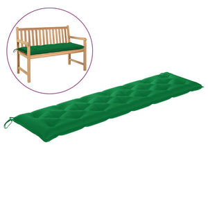 Galleria Design Garden Bench Cushion Green 200x50x7 cm Oxford Fabric