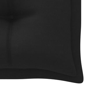 Galleria Design Garden Bench Cushion Black 200x50x7 cm Oxford Fabric