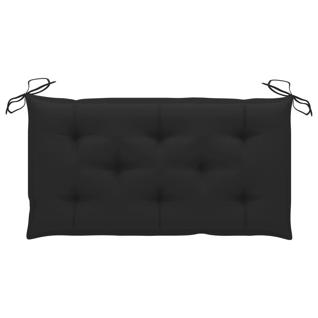 Galleria Design Garden Bench Cushion Black 100x(50+50)x7cm Oxford Fabric