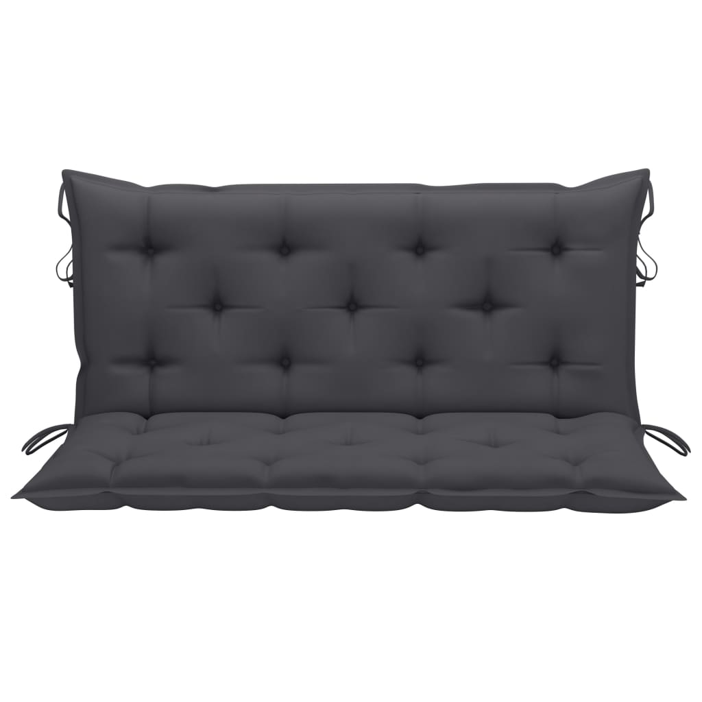 Galleria Design Garden Bench Cushion Anthracite 120x(50+50)x7cm Oxford Fabric