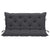 Galleria Design Garden Bench Cushion Anthracite 120x(50+50)x7cm Oxford Fabric