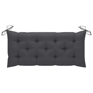 Galleria Design Garden Bench Cushion Anthracite 120x(50+50)x7cm Oxford Fabric