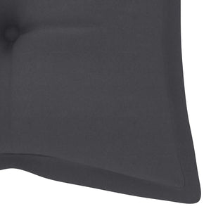 Galleria Design Garden Bench Cushion Anthracite 120x(50+50)x7cm Oxford Fabric