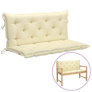 Galleria Design Garden Bench Cushion Cream White 120x(50+50)x7cm Oxford Fabric