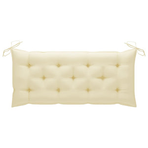 Galleria Design Garden Bench Cushion Cream White 120x(50+50)x7cm Oxford Fabric