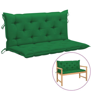 Galleria Design Garden Bench Cushion Green 120x(50+50)x7cm Oxford Fabric