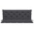 Galleria Design Garden Bench Cushion Anthracite 150x(50+50)x7cm Oxford Fabric