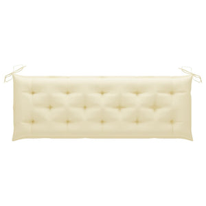 Galleria Design Garden Bench Cushion Cream White 150x(50+50)x7cm Oxford Fabric