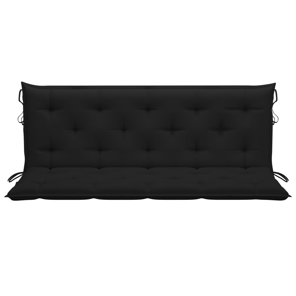 Galleria Design Garden Bench Cushion Black 150x(50+50)x7cm Oxford Fabric