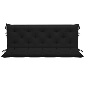 Galleria Design Garden Bench Cushion Black 150x(50+50)x7cm Oxford Fabric