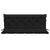 Galleria Design Garden Bench Cushion Black 150x(50+50)x7cm Oxford Fabric