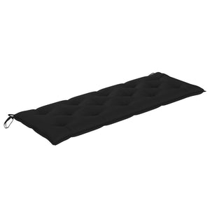 Galleria Design Garden Bench Cushion Black 150x(50+50)x7cm Oxford Fabric