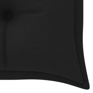 Galleria Design Garden Bench Cushion Black 150x(50+50)x7cm Oxford Fabric