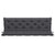 Galleria Design Garden Bench Cushion Anthracite 180x(50+50)x7cm Oxford Fabric