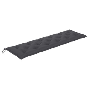 Galleria Design Garden Bench Cushion Anthracite 180x(50+50)x7cm Oxford Fabric