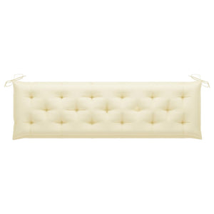 Galleria Design Garden Bench Cushion Cream White 180x(50+50)x7cm Oxford Fabric