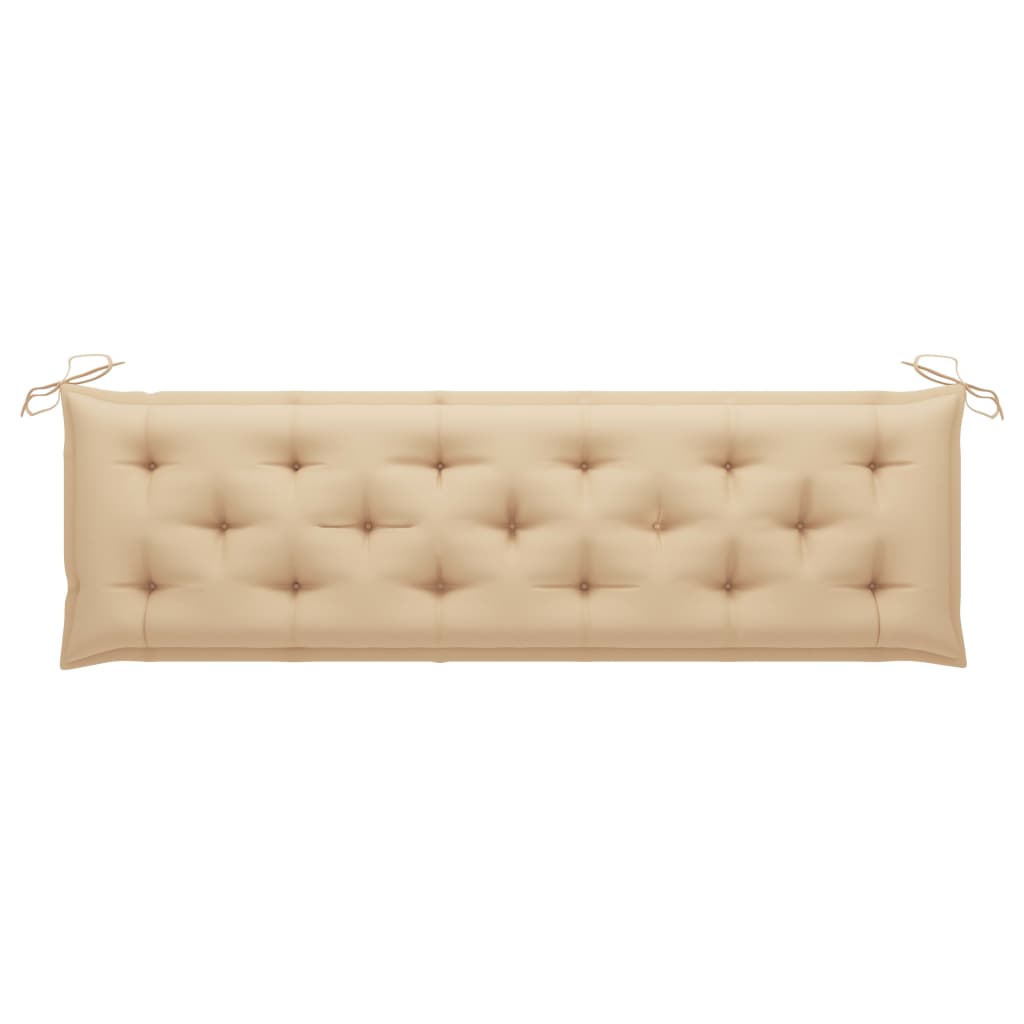 Galleria Design Garden Bench Cushion Beige 180x(50+50)x7cm Oxford Fabric