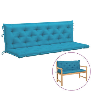 Galleria Design Garden Bench Cushion Light Blue 180x(50+50)x7cm Oxford Fabric