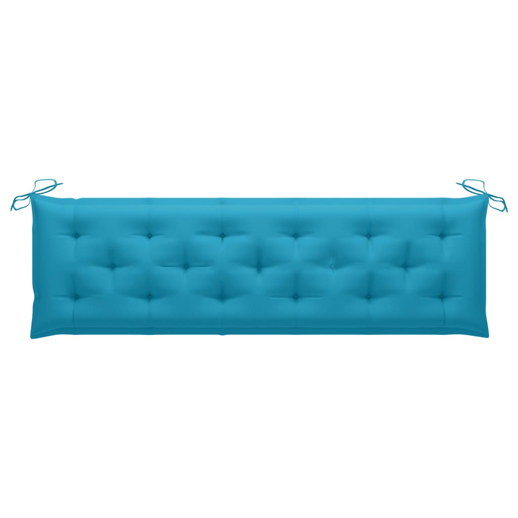 Galleria Design Garden Bench Cushion Light Blue 180x(50+50)x7cm Oxford Fabric