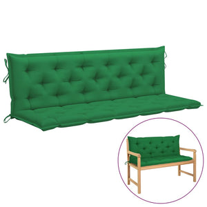 Galleria Design Garden Bench Cushion Green 180x(50+50)x7cm Oxford Fabric