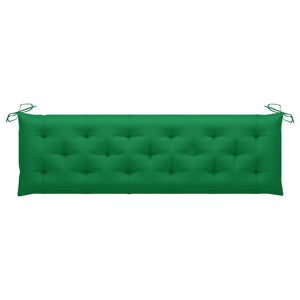 Galleria Design Garden Bench Cushion Green 180x(50+50)x7cm Oxford Fabric