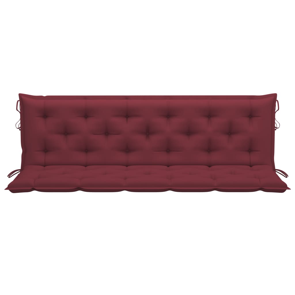 Galleria Design Garden Bench Cushion Wine Red 180x(50+50)x7cm Oxford Fabric