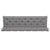 Galleria Design Garden Bench Cushion Grey 200x(50+50)x7cm Oxford Fabric