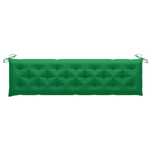 Galleria Design Garden Bench Cushion Green 200x(50+50)x7cm Oxford Fabric