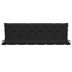 Galleria Design Garden Bench Cushion Black 200x(50+50)x7cm Oxford Fabric