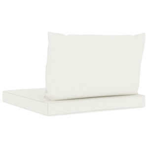 Galleria Design Pallet Cushions 2 pcs Cream White Oxford Fabric