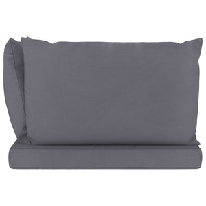 Galleria Design Pallet Cushions 3 pcs Anthracite Oxford Fabric