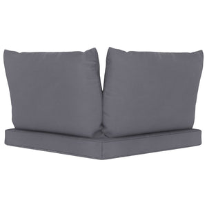 Galleria Design Pallet Cushions 3 pcs Anthracite Oxford Fabric