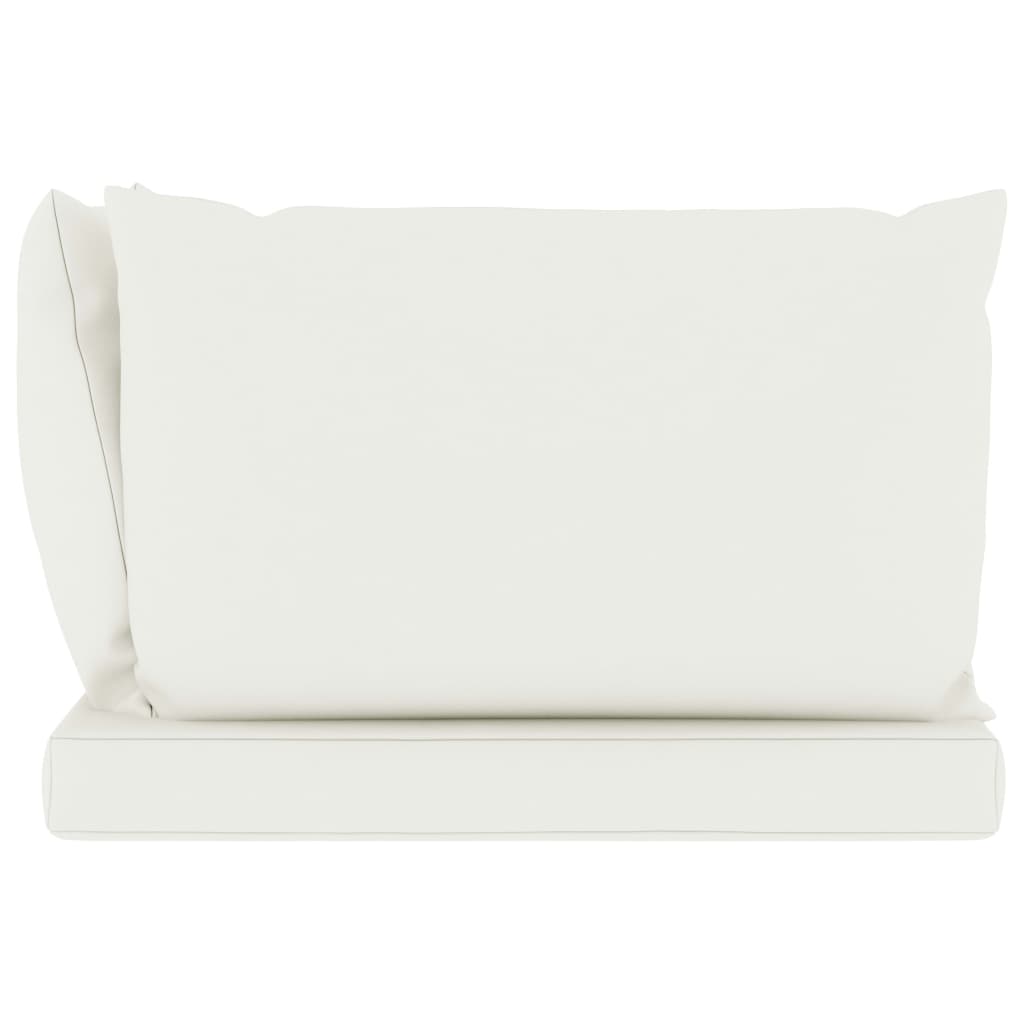 Galleria Design Pallet Cushions 3 pcs Cream White Oxford Fabric