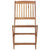 Galleria Design Folding Outdoor Chairs 2 pcs Solid Acacia Wood