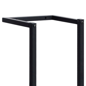 Galleria Design Towel Rack Black 25x20x95 cm Iron