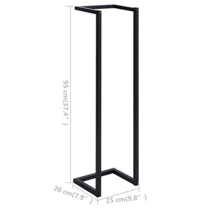 Galleria Design Towel Rack Black 25x20x95 cm Iron