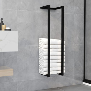 Galleria Design Towel Rack Black 25x20x95 cm Iron