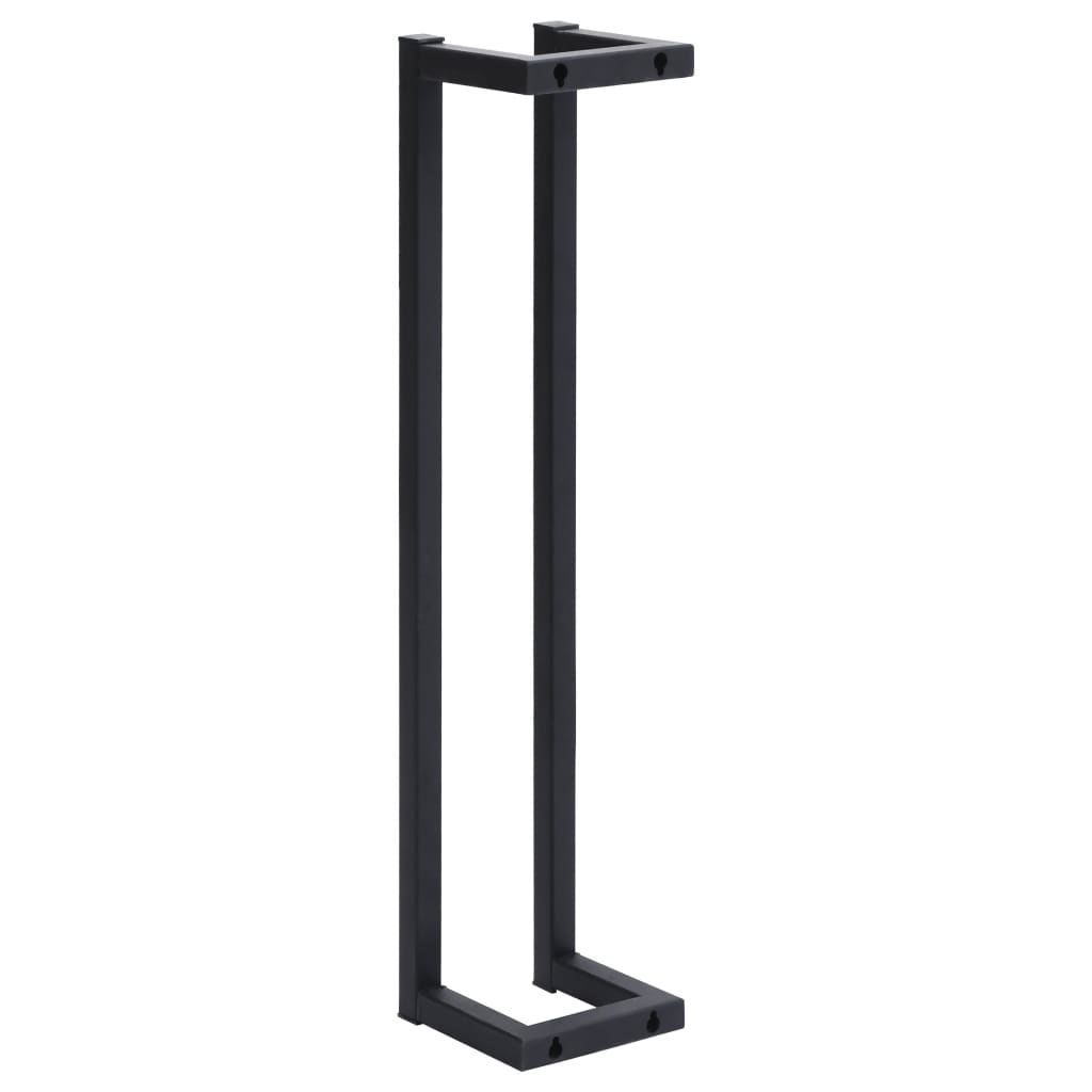 Galleria Design Towel Rack Black 12.5x12.5x60 cm Iron